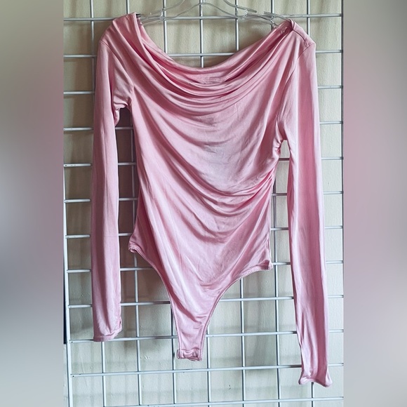 J. Crew + Anna October Drape Neck/Off-Shoulder Long Sleeve Body Suit - Picture 5 of 8